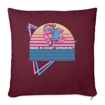 Jiu Jitsu amusant BJJ Rétro - Housse de coussin décorative 45 x 45 cm - bordeaux - Devant