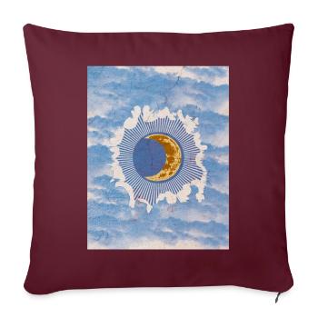 Whimsigoth Ästhetisch Hexenhaft Vintage Himmlisch - Sofakissenbezug 45 x 45 cm - Burgunderrot - Vorne