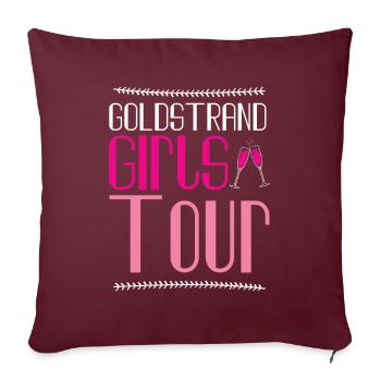 Golden Sands Girls Tour - Housse de coussin décorative 45 x 45 cm - bordeaux - Devant