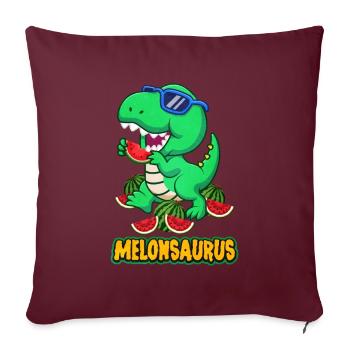 Pastèque - Housse de coussin décorative 45 x 45 cm - bordeaux - Devant