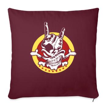 Heavy Metal Death Metal Rock Musique - Housse de coussin décorative 45 x 45 cm - bordeaux - Devant