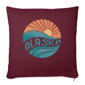 alaska - Sofakissenbezug 45 x 45 cm - Burgunderrot - Vorne