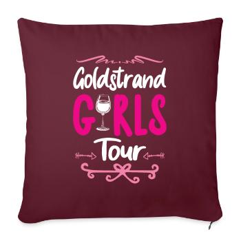Golden Sands Girls Tour - Housse de coussin décorative 45 x 45 cm - bordeaux - Devant