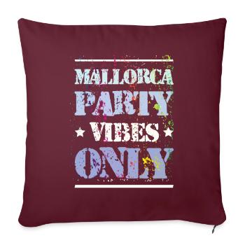 Ambiance de fête à Majorque - Housse de coussin décorative 45 x 45 cm - bordeaux - Devant