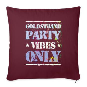 Ambiance de fête Golden Sands - Housse de coussin décorative 45 x 45 cm - bordeaux - Devant