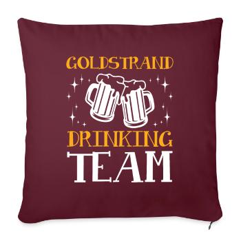 L’équipe de consommation de Golden Sands - Housse de coussin décorative 45 x 45 cm - bordeaux - Devant
