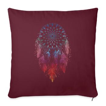 Dreamcatcher Traumfänger Spirituell - Sofakissenbezug 45 x 45 cm - Burgunderrot - Vorne