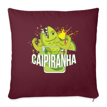 Caipiranha Cocktail Alkohol Party - Sofakissenbezug 45 x 45 cm - Burgunderrot - Vorne
