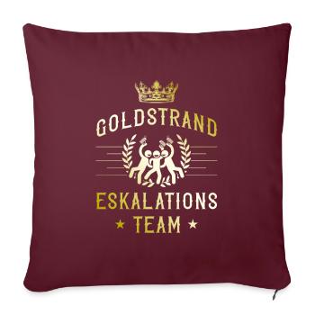 Escalade des Sables d’or - Housse de coussin décorative 45 x 45 cm - bordeaux - Devant