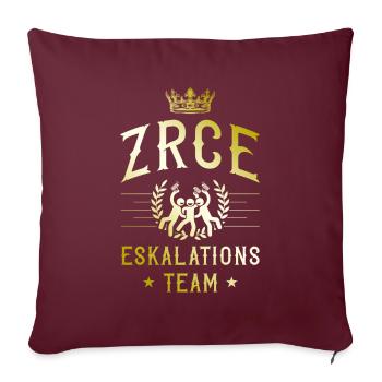 Zrce Eskalation - Sofakissenbezug 45 x 45 cm - Burgunderrot - Vorne