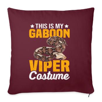 Propriétaires de serpents - Housse de coussin décorative 45 x 45 cm - bordeaux - Devant