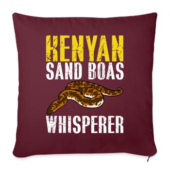 Propriétaires de serpents - Housse de coussin décorative 45 x 45 cm - bordeaux - Devant
