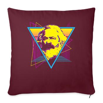 Socialisme socialiste Communisme communiste - Housse de coussin décorative 45 x 45 cm - bordeaux - Devant