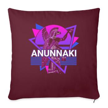 Anunnaki Antike Sumerer Babylonier Assyrer - Sofakissenbezug 45 x 45 cm - Burgunderrot - Vorne