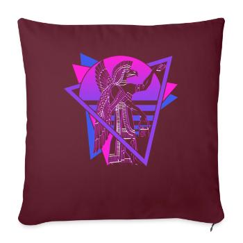 Anunnaki Antike Sumerer Babylonier Assyrer - Sofakissenbezug 45 x 45 cm - Burgunderrot - Vorne