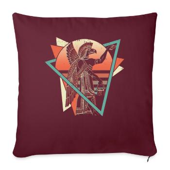 Anunnaki Antike Sumerer Babylonier Assyrer - Sofakissenbezug 45 x 45 cm - Burgunderrot - Vorne