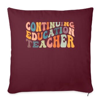 Groovy Professeur de formation - Housse de coussin décorative 45 x 45 cm - bordeaux - Devant