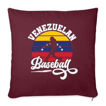 Venezuela Baseballspieler Baseball Meisterschaft - Sofakissenbezug 45 x 45 cm - Burgunderrot - Vorne