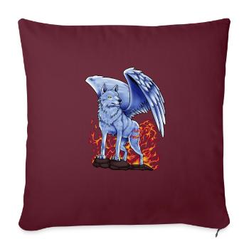 Dieu slave Simargl - Housse de coussin décorative 45 x 45 cm - bordeaux - Devant