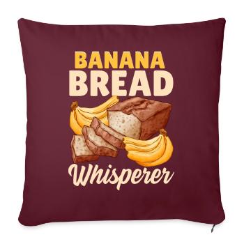 Drôle de boulanger cuisant du pain - Housse de coussin décorative 45 x 45 cm - bordeaux - Devant
