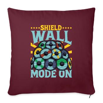 Mode Mur de bouclier activé - Viking Shield Wall - Housse de coussin décorative 45 x 45 cm - bordeaux - Devant
