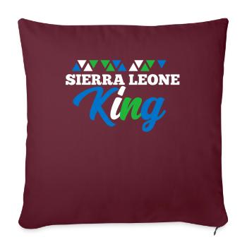 Sierra Leone - Sofakissenbezug 45 x 45 cm - Burgunderrot - Vorne