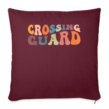 Groovy Brigadier Zebra Crossing Keeper - Housse de coussin décorative 45 x 45 cm - bordeaux - Devant