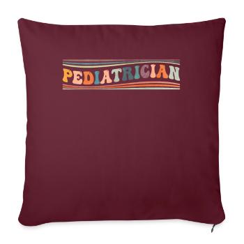 Groovy Pédiatre Pédiatrie Pédiatrie USIP - Housse de coussin décorative 45 x 45 cm - bordeaux - Devant