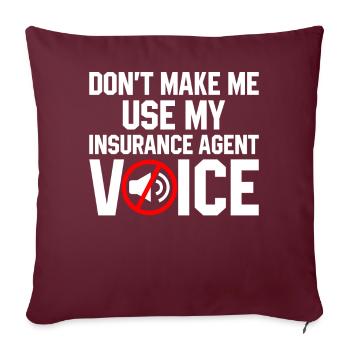 Courtier bizarre - Housse de coussin décorative 45 x 45 cm - bordeaux - Devant