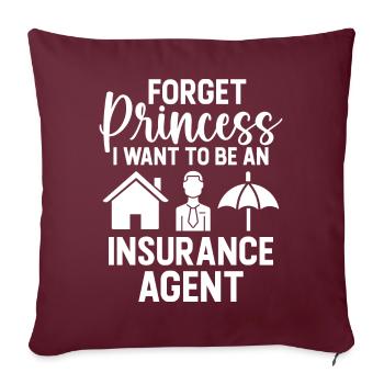 Courtier bizarre - Housse de coussin décorative 45 x 45 cm - bordeaux - Devant