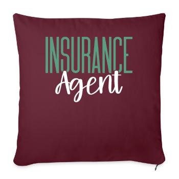 Courtier bizarre - Housse de coussin décorative 45 x 45 cm - bordeaux - Devant