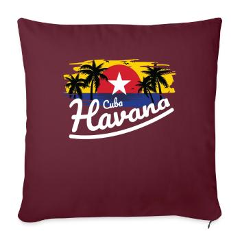 La Havane Cuba Cuba Tourisme Cuba - Housse de coussin décorative 45 x 45 cm - bordeaux - Devant
