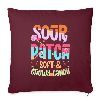 Sour Patch Soft And Candy Naschen Süßigkeiten - Housse de coussin décorative 45 x 45 cm - bordeaux - Devant