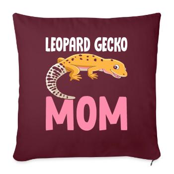 Eidechsenmama Reptil - Sofakissenbezug 45 x 45 cm - Burgunderrot - Vorne