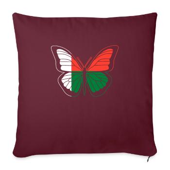 Madagaskar - Sofakissenbezug 45 x 45 cm - Burgunderrot - Vorne
