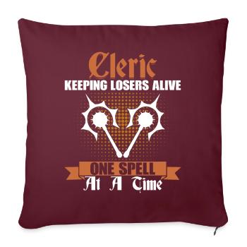 Drôle de GN - Housse de coussin décorative 45 x 45 cm - bordeaux - Devant