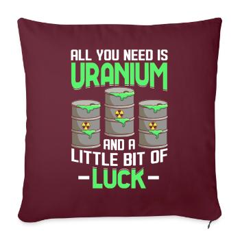 Drôle d’ingénieur de centrale nucléaire - Housse de coussin décorative 45 x 45 cm - bordeaux - Devant