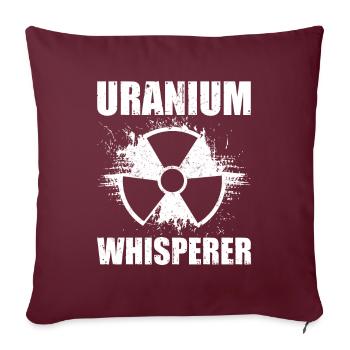 Drôle d’ingénieur nucléaire de centrale nucléaire - Housse de coussin décorative 45 x 45 cm - bordeaux - Devant