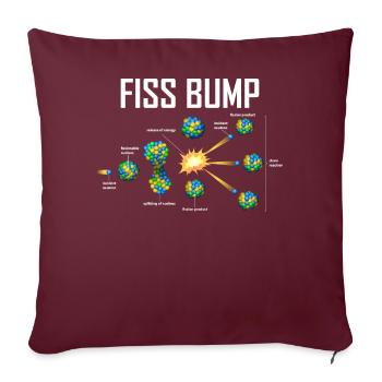 Drôle d’ingénieur nucléaire Centrale nucléaire - Housse de coussin décorative 45 x 45 cm - bordeaux - Devant