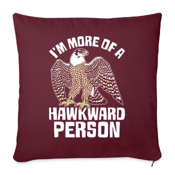 Fauconnerie de fauconnerie Falconery - Housse de coussin décorative 45 x 45 cm - bordeaux - Devant