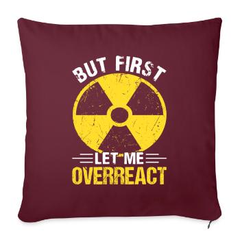 Drôle d’ingénieur nucléaire de centrale nucléaire - Housse de coussin décorative 45 x 45 cm - bordeaux - Devant