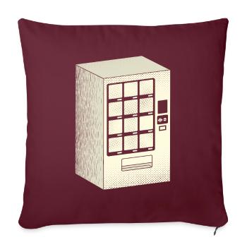 Verkaufsautomat Japan Retro Anime - Sofakissenbezug 45 x 45 cm - Burgunderrot - Vorne