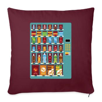 Verkaufsautomat Getränkeautomaten - Sofakissenbezug 45 x 45 cm - Burgunderrot - Vorne