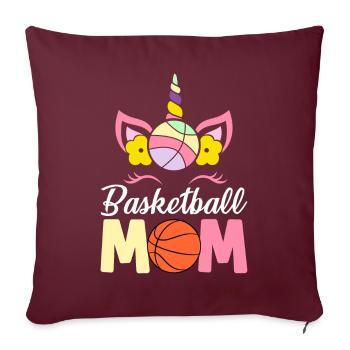 Basketteur - Housse de coussin décorative 45 x 45 cm - bordeaux - Devant