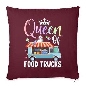 Femelle - Housse de coussin décorative 45 x 45 cm - bordeaux - Devant