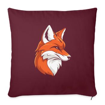 Fuchs Cool - Sofakissenbezug 45 x 45 cm - Burgunderrot - Vorne
