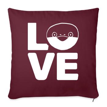 Drôle de poisson Sacabambaspi Meme - Housse de coussin décorative 45 x 45 cm - bordeaux - Devant