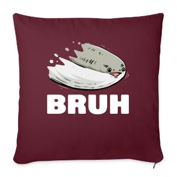 Drôle de poisson Sacabambaspi Meme - Housse de coussin décorative 45 x 45 cm - bordeaux - Devant