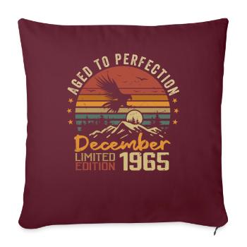 Les Légendes Sont Nées En Décembre 1965 - 1965 - Housse de coussin décorative 45 x 45 cm - bordeaux - Devant