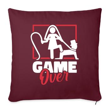 Enterrement de vie de jeune fille Jga - Housse de coussin décorative 45 x 45 cm - bordeaux - Devant